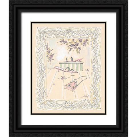 On the Town III Black Ornate Wood Framed Art Print with Double Matting by Leal, Steve