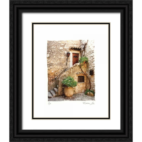 Eze Black Ornate Wood Framed Art Print with Double Matting by Love, Maureen