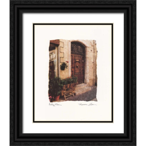 Entrez Vous Black Ornate Wood Framed Art Print with Double Matting by Love, Maureen