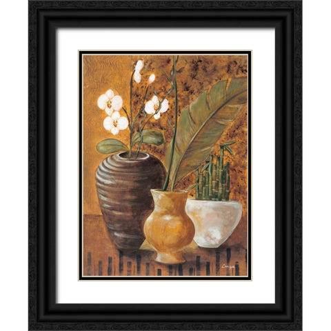 Travel Story II Black Ornate Wood Framed Art Print with Double Matting by Linza, Loretta