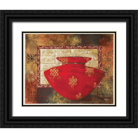 Eastern Wares II Black Ornate Wood Framed Art Print with Double Matting by Linza, Loretta