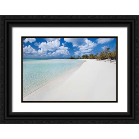Deep Creek Beach Black Ornate Wood Framed Art Print with Double Matting by Malvin, Larry