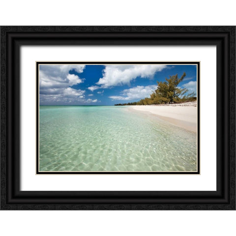 Deep Creek Shoreline Black Ornate Wood Framed Art Print with Double Matting by Malvin, Larry