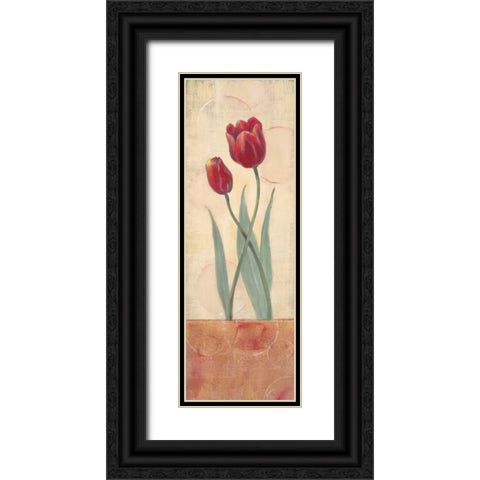 Circular Balance I Black Ornate Wood Framed Art Print with Double Matting by Marque, Lucia