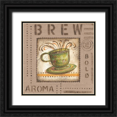Cafe Valencia IV Black Ornate Wood Framed Art Print with Double Matting by McRostie, Kate