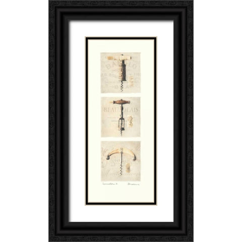 Sommelier II Black Ornate Wood Framed Art Print with Double Matting by Melious, Amy
