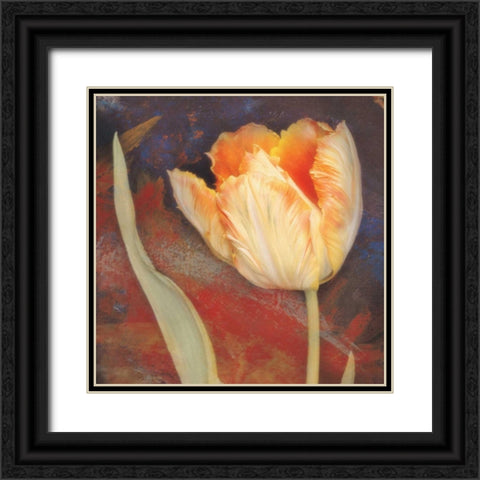 Dusk Tulip II Black Ornate Wood Framed Art Print with Double Matting by Melious, Amy