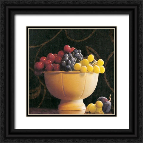 Frutta del Pranzo II Black Ornate Wood Framed Art Print with Double Matting by Melious, Amy