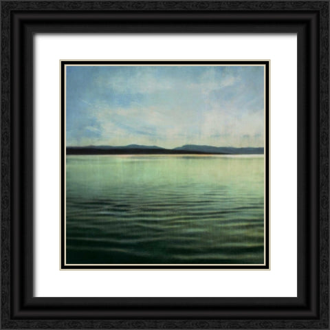 Tranquil Waters I Black Ornate Wood Framed Art Print with Double Matting by Melious, Amy