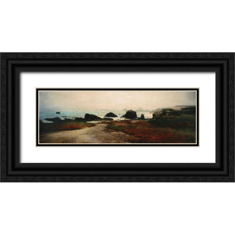 Island Shores II Black Ornate Wood Framed Art Print with Double Matting by Melious, Amy