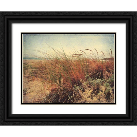 Sand Dunes II Black Ornate Wood Framed Art Print with Double Matting by Melious, Amy