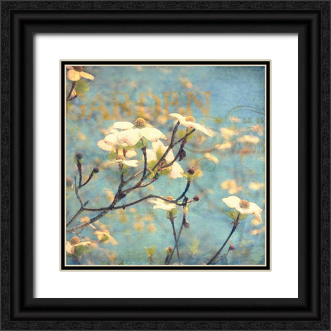 Dogwood II Black Ornate Wood Framed Art Print with Double Matting by Melious, Amy