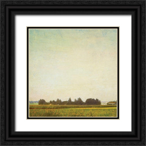 Spring Landscape I Black Ornate Wood Framed Art Print with Double Matting by Melious, Amy