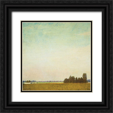 Spring Landscape II Black Ornate Wood Framed Art Print with Double Matting by Melious, Amy