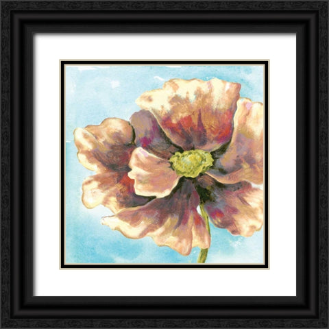 Fresh Poppies II Black Ornate Wood Framed Art Print with Double Matting by Ferry, Margaret