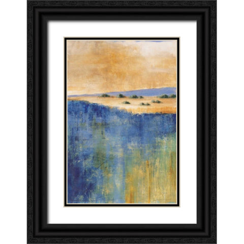 In the Distance I Black Ornate Wood Framed Art Print with Double Matting by Martin, Cheryl