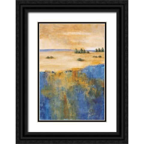 In the Distance II Black Ornate Wood Framed Art Print with Double Matting by Martin, Cheryl