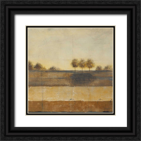 Silent Journey I Black Ornate Wood Framed Art Print with Double Matting by Martin, Cheryl