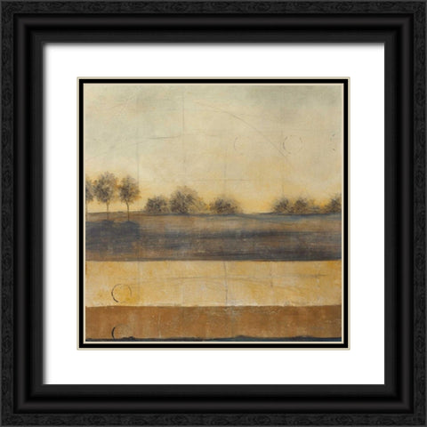 Silent Journey II Black Ornate Wood Framed Art Print with Double Matting by Martin, Cheryl
