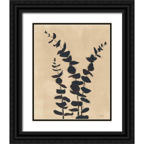 Platinum Shadow I Black Ornate Wood Framed Art Print with Double Matting by Martin, Cheryl