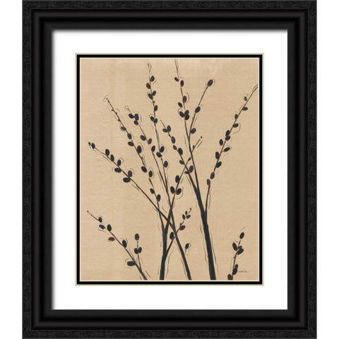 Platinum Shadow II Black Ornate Wood Framed Art Print with Double Matting by Martin, Cheryl