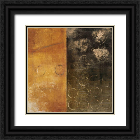 Interconnection II Black Ornate Wood Framed Art Print with Double Matting by Martin, Cheryl