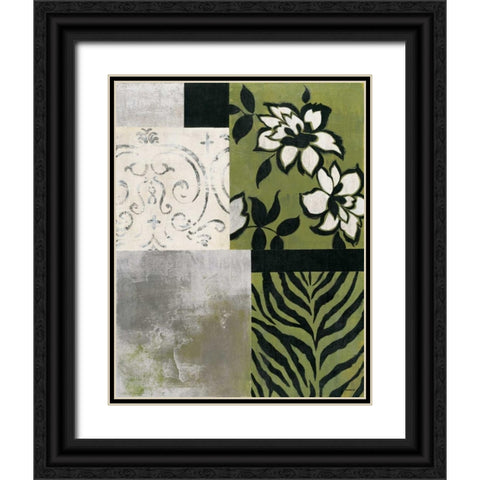 Playing with Patterns II Black Ornate Wood Framed Art Print with Double Matting by Martin, Cheryl