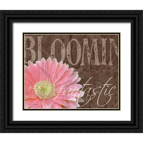Gerbera I Black Ornate Wood Framed Art Print with Double Matting by Murray, Sylvia
