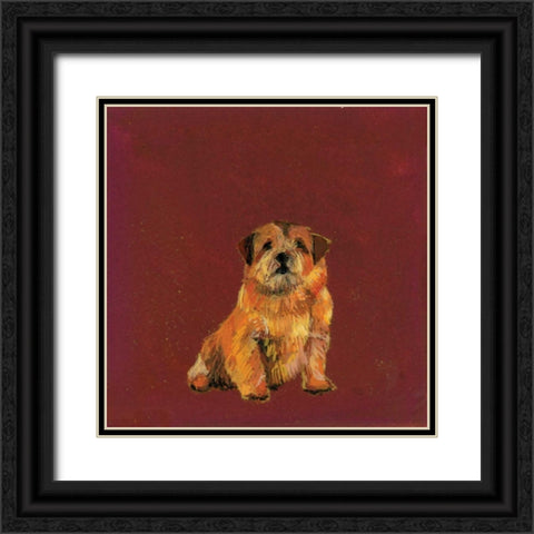 Mans Best Friend I Black Ornate Wood Framed Art Print with Double Matting by Nicholas, Debbie