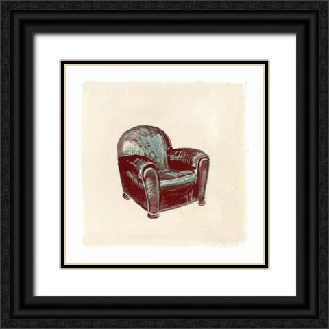 Frau Chair I Black Ornate Wood Framed Art Print with Double Matting by Nicholas, Debbie
