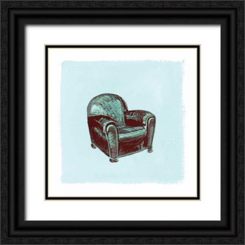 Frau Chair IV Black Ornate Wood Framed Art Print with Double Matting by Nicholas, Debbie