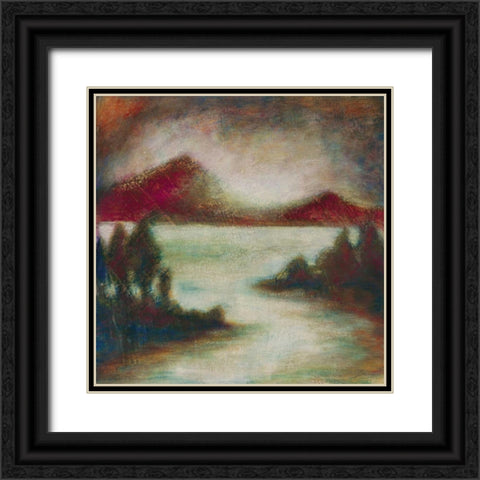 Ocean Light II Black Ornate Wood Framed Art Print with Double Matting by Osborne, Susan