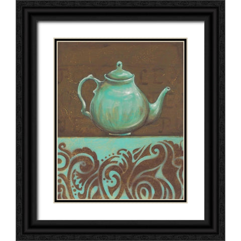 Tea Fusion I Black Ornate Wood Framed Art Print with Double Matting by Osborne, Susan