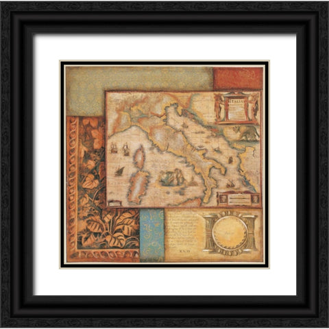 Renaissance I Black Ornate Wood Framed Art Print with Double Matting by Osborne, Susan