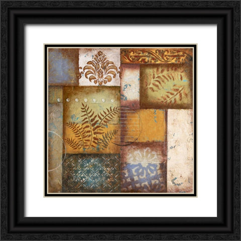 Circular Gold Black Ornate Wood Framed Art Print with Double Matting by Osborne, Susan