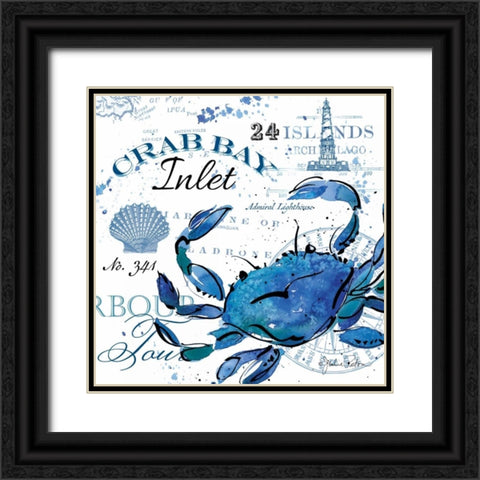 Crab Bay Inlet Black Ornate Wood Framed Art Print with Double Matting by Paton, Julie