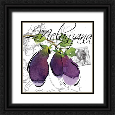 Alfresco Italia II Black Ornate Wood Framed Art Print with Double Matting by Paton, Julie