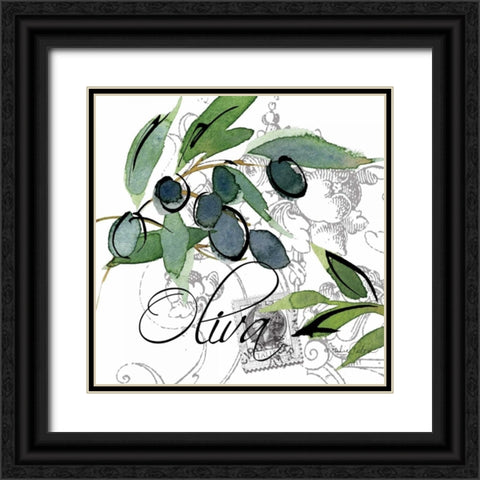 Alfresco Italia III Black Ornate Wood Framed Art Print with Double Matting by Paton, Julie