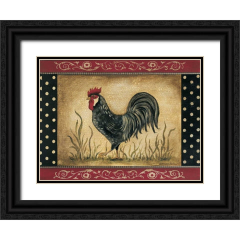Rise-n-Shine Black Ornate Wood Framed Art Print with Double Matting by Poloson, Kimberly