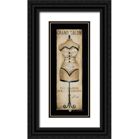 Grand Salon No. 372 Black Ornate Wood Framed Art Print with Double Matting by Poloson, Kimberly