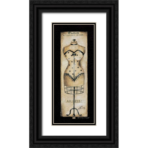 Paris No. 349 Black Ornate Wood Framed Art Print with Double Matting by Poloson, Kimberly