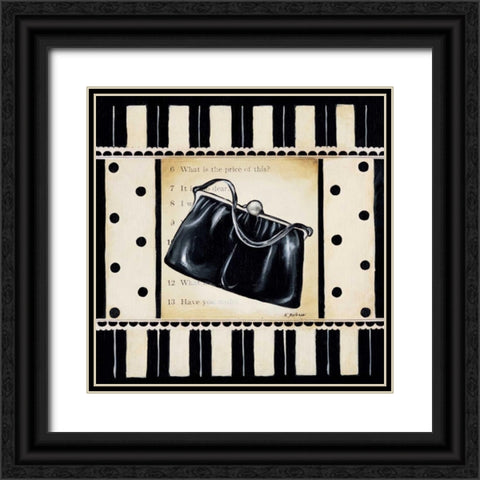 Shopping II Black Ornate Wood Framed Art Print with Double Matting by Poloson, Kimberly