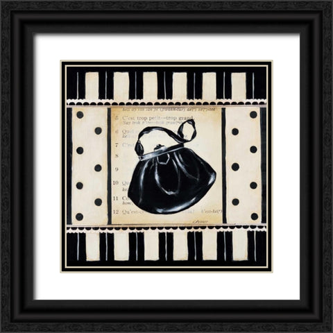 Achats II Black Ornate Wood Framed Art Print with Double Matting by Poloson, Kimberly