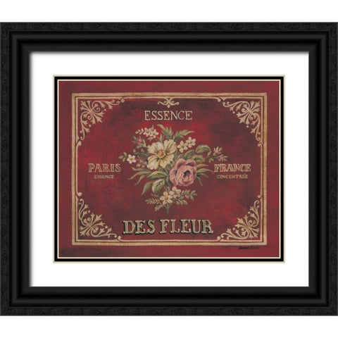 Essence Black Ornate Wood Framed Art Print with Double Matting by Poloson, Kimberly