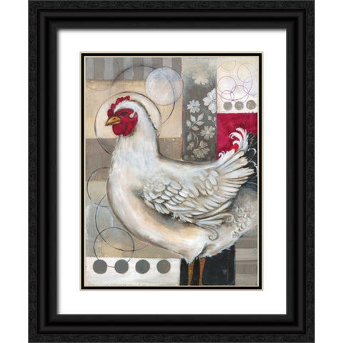 Full Circle II Black Ornate Wood Framed Art Print with Double Matting by Poloson, Kimberly