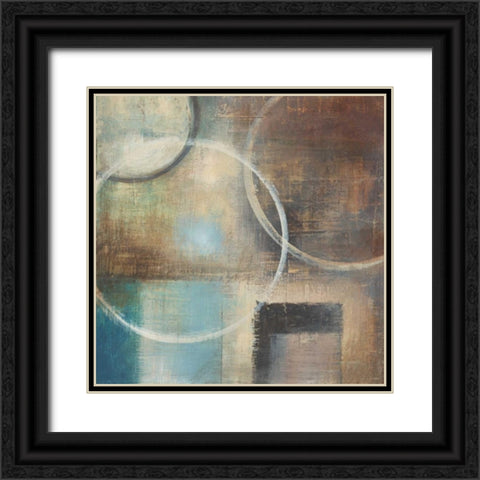 Blue Sky I Bottom Black Ornate Wood Framed Art Print with Double Matting by Poloson, Kimberly