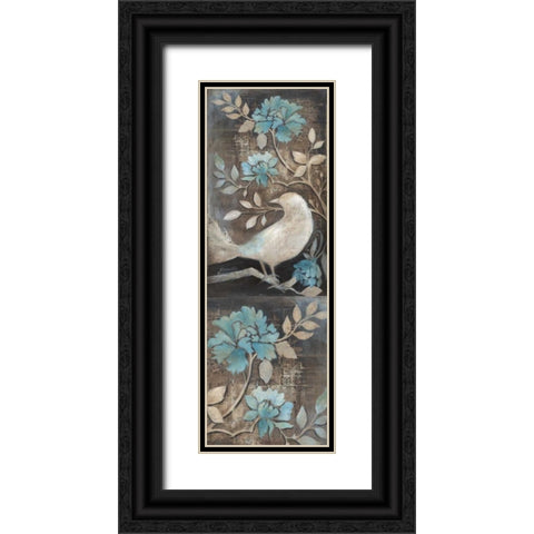 Out of the Blue II Black Ornate Wood Framed Art Print with Double Matting by Poloson, Kimberly