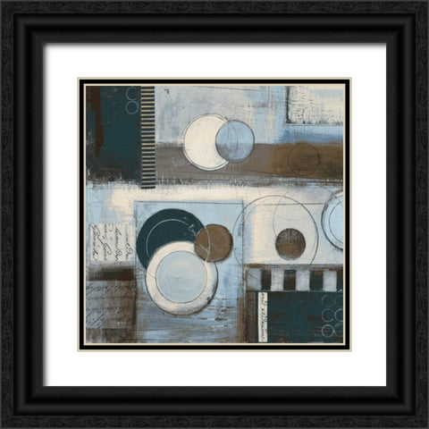 Rush Hour Blues Sq. II Black Ornate Wood Framed Art Print with Double Matting by Poloson, Kimberly