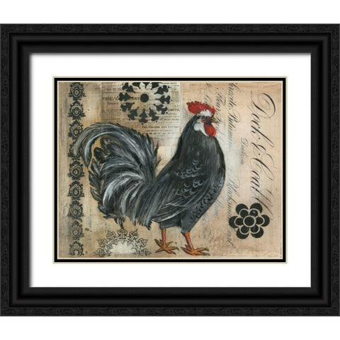 Daily Record I Black Ornate Wood Framed Art Print with Double Matting by Poloson, Kimberly