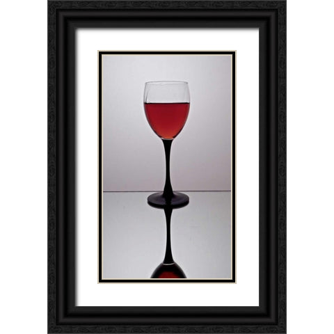Wine Reflections IV Black Ornate Wood Framed Art Print with Double Matting by Burkhart, Monika